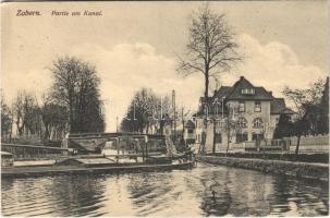 1916 Saverne, Zabern; Partie am Kanal / canal, bridge + Res. Laz. IX Zabern (EK)
