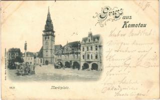 1898 Chomutov, Komotau; Marktplatz / market square (r)