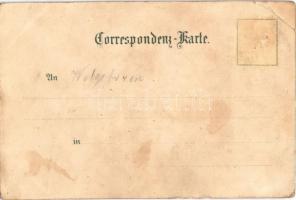 Jedlová, Tannenberg; Gruss vom Tannenberg bei St. Georghental Nord-Böhmen / mountain peak, lookout t...