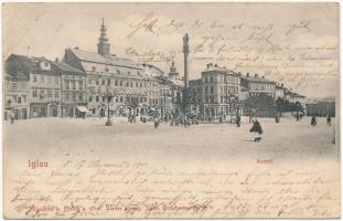 1900 Jihlava, Iglau; Kretzl / square, shops (r)