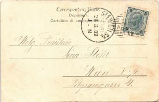 1902 Abbazia, Opatija; Brandung bei Scirocco (r)