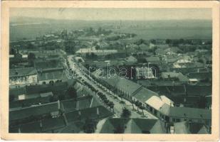 1929 Vágújhely, Nové Mesto nad Váhom; Celkovy pohled / látkép. Géza Schwitzer kiadása / general view (EK)