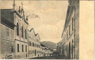 1909 Lőcse, Levoca; zárda és Mária-hegy. Singer kiadása / street view, nunnery (EB)