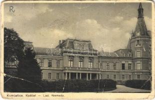 Komját, Komjatice; Gróf Nemes László kastélya (Báró Wodianer kastély) / castle + "1938 Érsekújvár visszatért" So. Stpl. (fa)