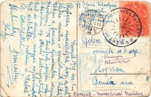 Komját, Komjatice; Gróf Nemes László kastélya (Báró Wodianer kastély) / castle + "1938 Érsekújv...