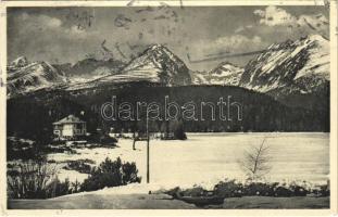 1936 Tátra, Magas-Tátra, Vysoké Tatry; Strbské pleso / Csorber See / Csorba-tó télen / lake, winter (EK)