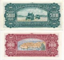 Jugoszlávia 1963. 100D + 500D T:I 
Yugoslavia 1963. 100 Dinara + 500 Dinara C:UNC 
Krause 73, 74