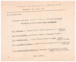 1939. november-december, a Budai Izraelita Hitközség elnöke, Kriszhaber Adolf (1862?-1944) gyászbesz...