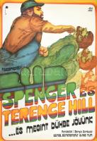 1978 Révész Antal (1931-) Wigner Judit (1923-): ...És megint dühbe jövünk, nagyméretű filmplakát, 60×40 cm / Odds and Evens (starring: Terence Hill, Bud Spencer), film poster, folded, 80×60 cm