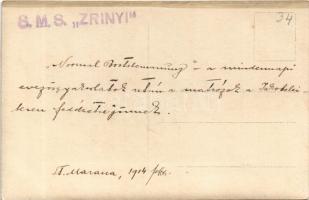 1914 St. Marana; SMS Zrínyi az Osztrák-Magyar Haditengerészet Radetzky-osztályú pre-dreadnought csat...