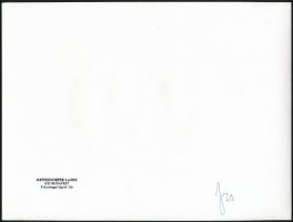 cca 1979 Menesdorfer Lajos (1941-2005) budapesti fotóművész hagyatékából, pecséttel jelzett vintage ...