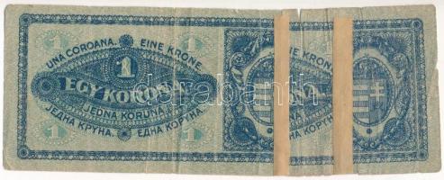 1920. 1K "EGY RONGY KORONA", betoldással, ragasztva T:III