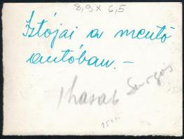 1945 Sztójay Döme (1883-1946) politikus, korábban miniszterelnök várakozik a rabszállító autóban, ha...