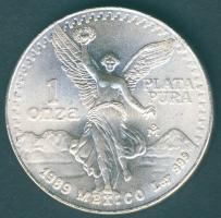 Mexikó 1989. 1Onza Ag "Szabadság" 1oz. T:1/2+