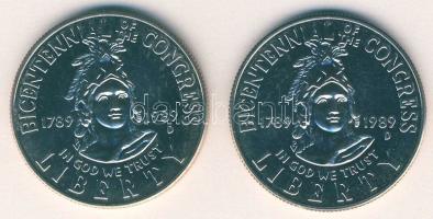 USA 1989. 1/2$ "200 éves Kongresszus" (2x) T:1