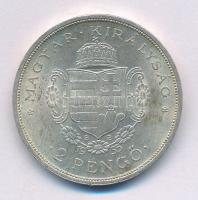 1935. 2P Ag "Rákóczi" T:1-,2 kis patina Adamo P7.2