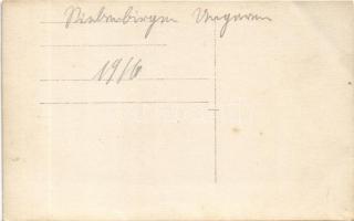 1916 Vöröstoronyi-szoros, Roter Thurm Pass, Pasul Turnu Rosu; Bahn / vasútvonal / railway line. Foto...