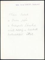 cca 1935 Kinszki Imre (1901-1945) budapesti fotóművész hagyatékából, pecséttel jelzett, feliratozott...