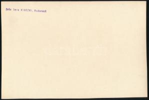 cca 1933 Kinszki Imre (1901-1945) budapesti fotóművész hagyatékából, pecséttel jelzett vintage fotó ...