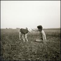 cca 1982 Fotótréning a tanyán, Menesdorfer Lajos (1941-2005) budapesti fotóművész hagyatékából, 5 db...