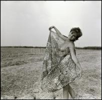 cca 1983 DilEmma a pörgős szoknyában: levegyem, vagy ne vegyem csak pörgessem? Menesdorfer Lajos (19...