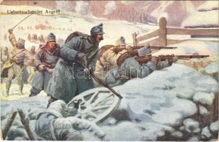 1915 Überraschender Angriff / WWI Austro-Hungarian K.u.K. military art postcard. B.K.W.I. 259-110. (EK)