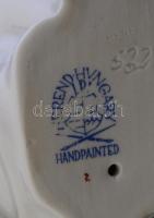 Herendi nyúl, kézzel festett, jelzett, hibátlan, m: 14 cm