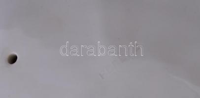 Herendi táncoló pár, fehér mázas, jelzett, hibátlan, m: 25 cm