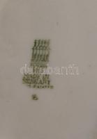 Zsolnay porcelán madár, kézzel festett, jelzett, hibátlan, m: 17 cm