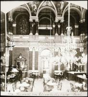 cca 1872 Klösz György (1844-1913) pesti fényképész fotóiról készült 12 db reprodukciós negatív (gőzm...