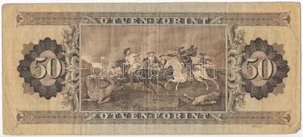 1951. 50Ft "D523 040709" T:III,III-
Hungary 1951. 50 Forint "D523 040709"  C:F,...