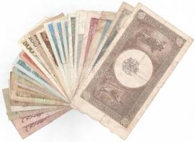 Vegyes 25db-os bankjegy tétel, benne csehszlovák, szovjet, kínai, román, lengyel, bolgár és jugoszlá...