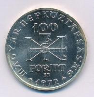 1972. 100Ft Ag "Szent István" T:BU 
Adamo EM39