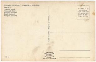 Boldogi táncoló párok, magyar folklór / Hungarian folklore, dancing couples from Boldog (fl)