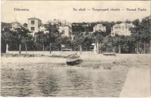 1913 Cirkvenica, Crikvenica; Tengerparti részlet / seaside