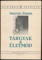 Szarvas Zsuzsa:Tárgyak & Életmód. Életmód & Tradíció 1.Összefüggések a háztartások eszközkészletének alakulása és az életmódváltozás között. Alsópáhok-Felsőpáhok. Bp., 1988, Magyar Néprajzi Kutatócsoport. Kiadói papírkötés.