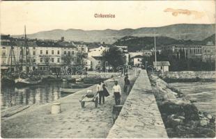 1910 Cirkvenica, Crikvenica; Molo / pier (EK)