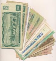 28db vegyes bankjegy, közte csehszlovák, jugoszláv, szovjet bankjegyek + 1998. 200Ft "FA" ...