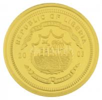 Libéria 2003. 25$ Au "A világ legkisebb aranyérméi / Euroövezet - Németország" számozott t...