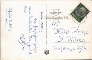 1942 Nezsider, Neusiedl am See; "Das Meer der Wiener" / fürdő, vitorlások. Viktor Horváth ...