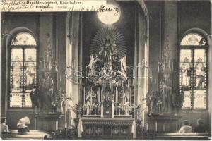 1914 Keszthely, Ranolder intézet, belső, kápolna, főoltár. Mérei (EK)