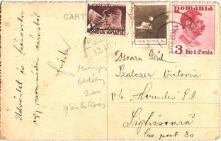 1939 Medgyes, Mediasch, Medias; olajmező robbanás / Sonda / oil field explosion. photo (EK)