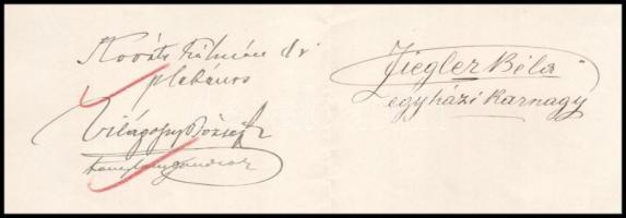 1906 Bp, Szent István Plébánia kasszájából felvett 60 korona nyugtája, aláírásokkal