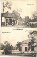 1938 Zselíz, Zeliezovce; utca, takarékpénztár, Halmai Mór üzlete / street, savings bank, shop (EB)
