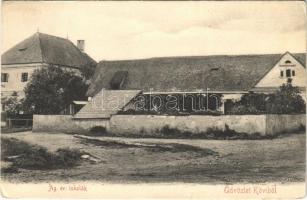 1918 Kövi, Kamenany; Ágostai evangélikus iskolák. Vlachó János kiadása / schools (EK)