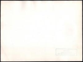 Vegyes ipari fotó tétel, 4 db, közte 1 db grafikáról készült fotóval, 1 db kivételével a hátoldalon ...