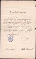 1918 Vallásváltoztatási igazolvány, Puskásy Pál misszióspap aláírásával