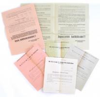 1916 Hadikölcsönnel kapcsolatos nyomtatványok 4 db elismervény + 2 tájékoztató füzet