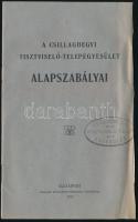 1912 A Csillaghegyi Tisztviselő Telepegyesület alapszabályai gyűrődéssel 16p.