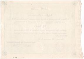 Budapest 1923. "A Magyar Köztisztviselők és Állami Alkalmazottak Takarékpénztára R.T." rés...